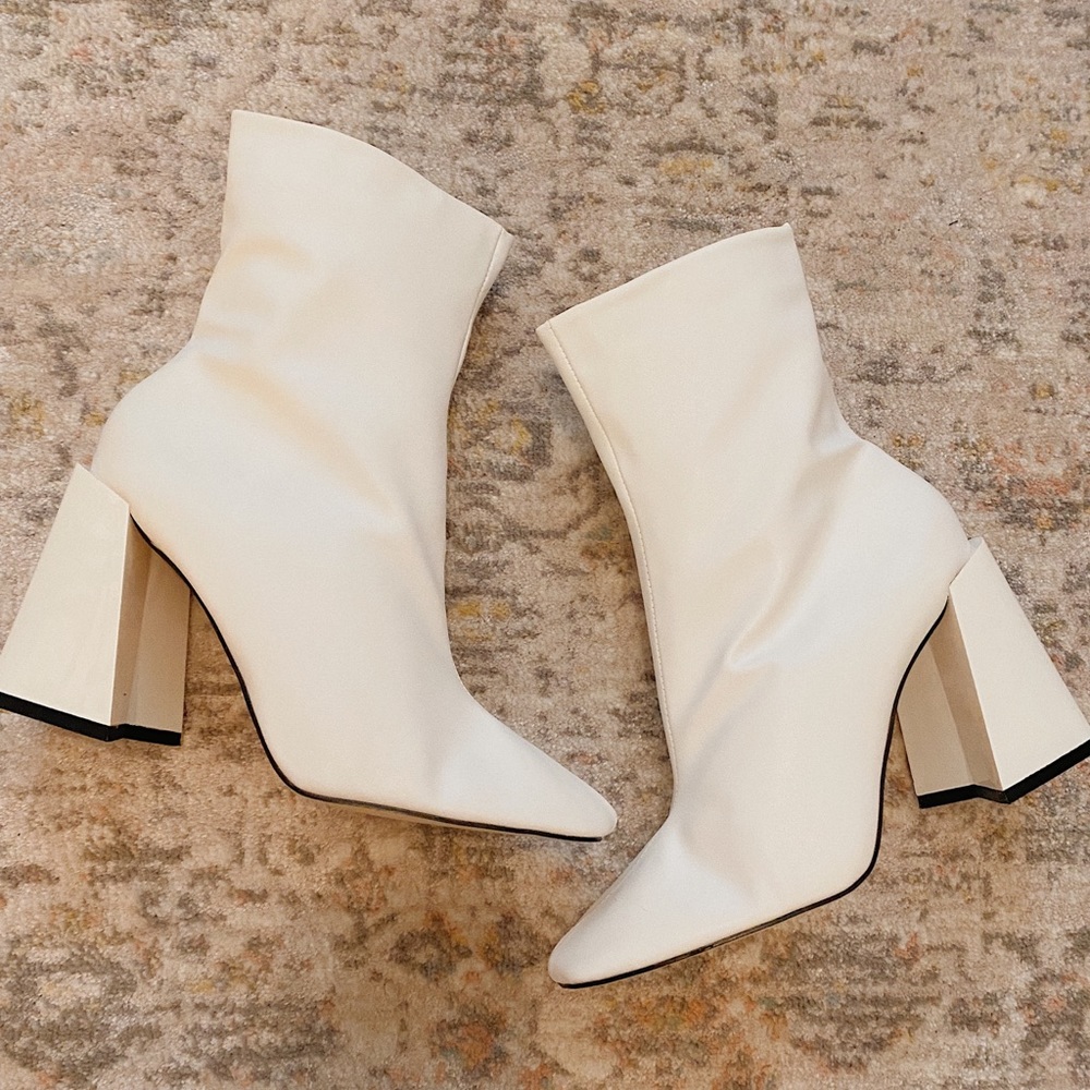 White booties